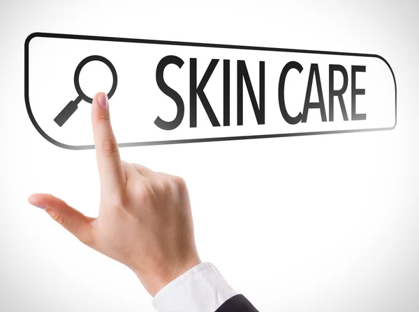 Skin Care written in search bar — Stock Photo, Image