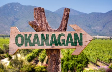 Okanagan ahşap işareti