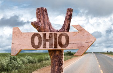 Ohio ahşap işareti