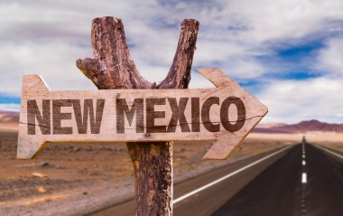 New Mexico ahşap işareti