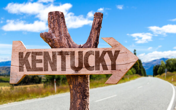 Kentucky wooden sign