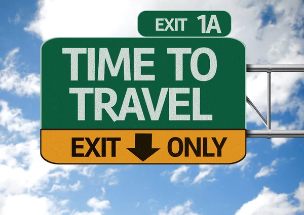 Time To Travel road sign — Stock Photo, Image