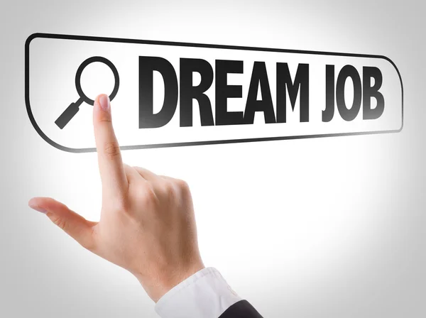 Dream Job escrito en pantalla virtual —  Fotos de Stock