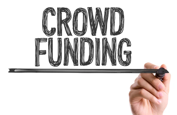 Parole Crowd Funding — Foto Stock
