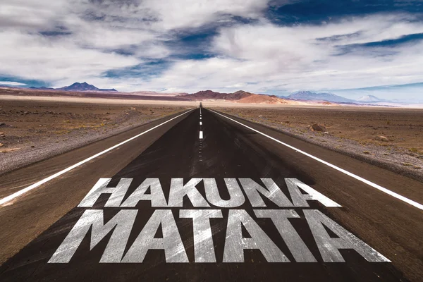 Hakuna Matata Swahili fras — Stockfoto