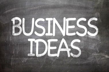 Bir kara tahta yazılı iş fikirleri