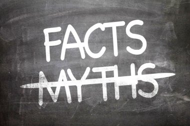 Facts Myths written clipart
