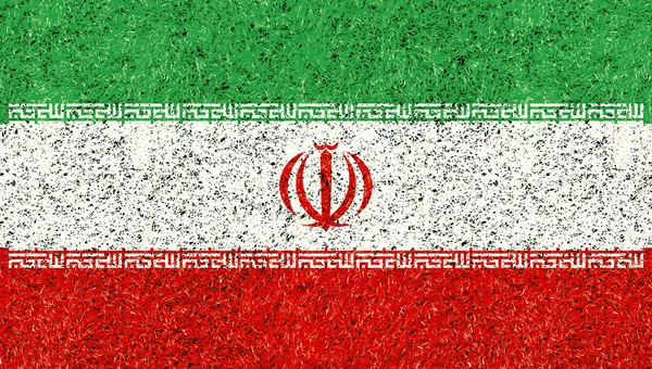 Irán zászló textúra — Stock Fotó