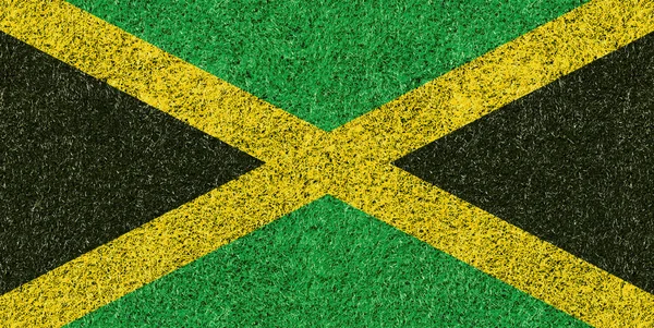 Textura bandera de Jamaica — Foto de Stock