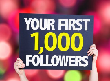 İlk 1.000 takipçileri kartınızı