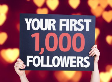 İlk 1.000 takipçileri kartınızı