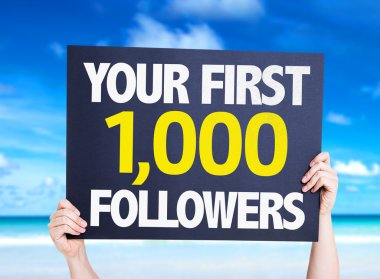 İlk 1.000 takipçileri kartınızı