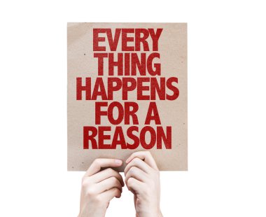 Every Thing Happens For a Reason card