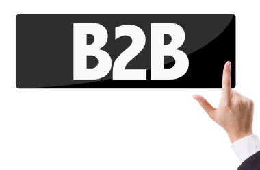 İşadamı acil düğme metni