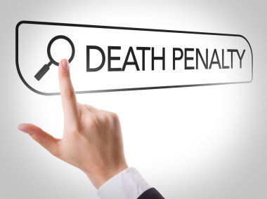 Death Penalty written in search bar clipart