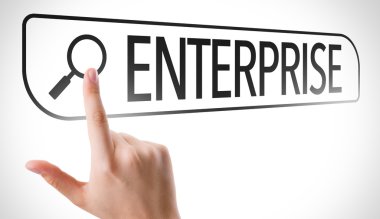 Kurumsal arama çubuğunda yazılı