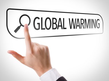 Arama çubuğuna yazılan küresel ısınma