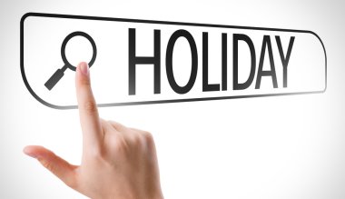Arama çubuğunda yazılı tatil