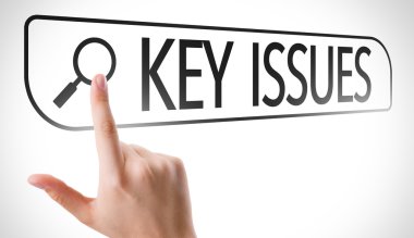 Key Issues written in search bar clipart