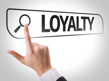 Arama çubuğunda yazılı sadakat