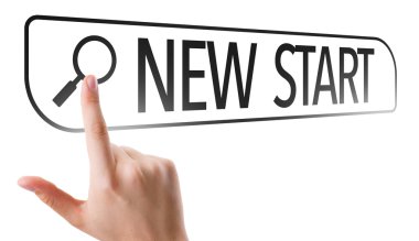 Yeni başlangıç arama çubuğunda yazılı