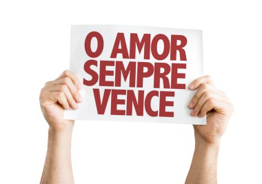 Aşk her zaman kazanır kartı