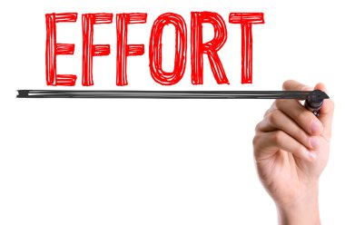 El kelimeyi yazmaya marker ile