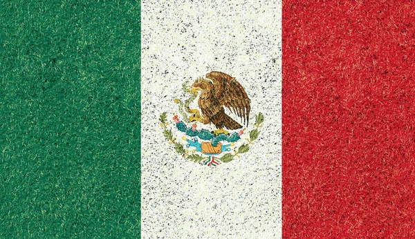 Texture bandiera messicana — Foto Stock
