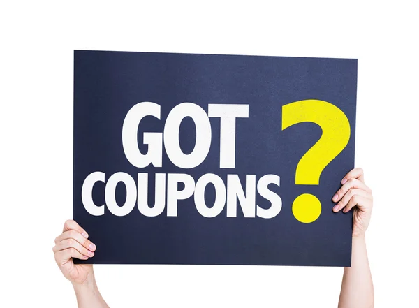 Got Coupons card — Stock Photo, Image