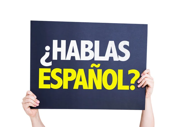 Sprechen Sie Spanisch? — Stockfoto