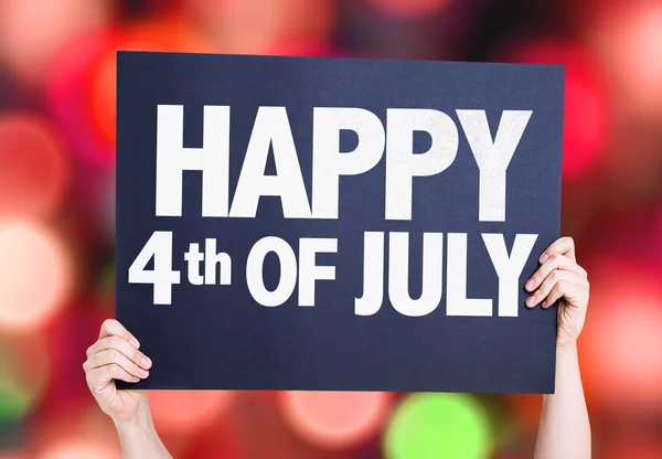 Happy 4th of July card — Stock Photo, Image