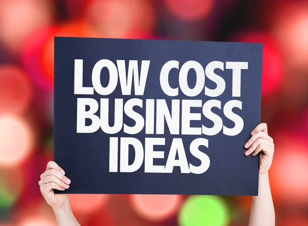 Alacsony költségű üzleti ötletek — Stock Fotó