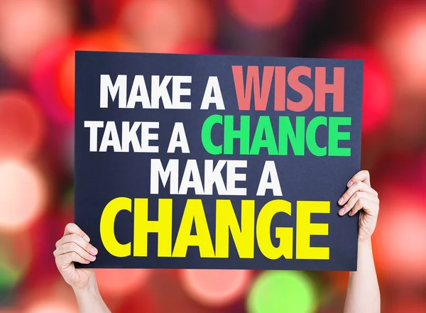 Make a Wish Take a Chance — Stockfoto