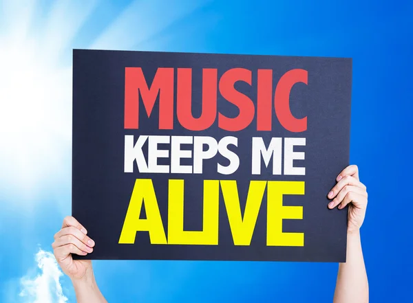 Music Keeps Me Alive — Stock Photo, Image
