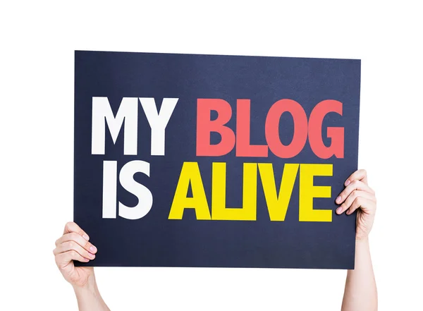 My Blog is Alive card — Stock Photo, Image