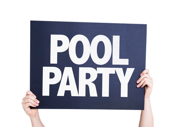 Pool Party kort — Stockfoto