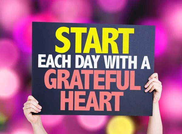 Start Each Day With a Grateful Heart — Stock Photo, Image