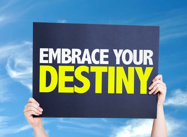 Embrace Your Destiny card — Stock Photo, Image