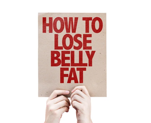 How To Lose Belly Fat card — Stock Photo, Image