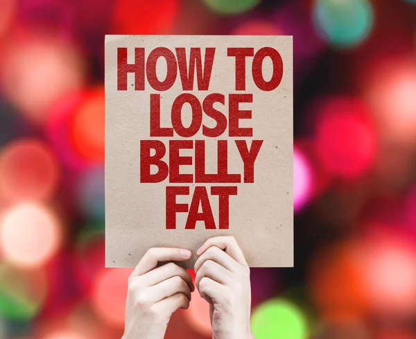How To Lose Belly Fat card — Stock Photo, Image