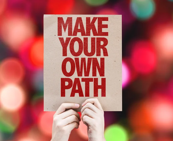 Make Your Own Path cardboard — Stock Photo, Image