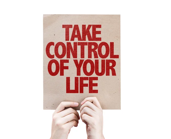 Take Control of Your Life card — Stock Photo, Image