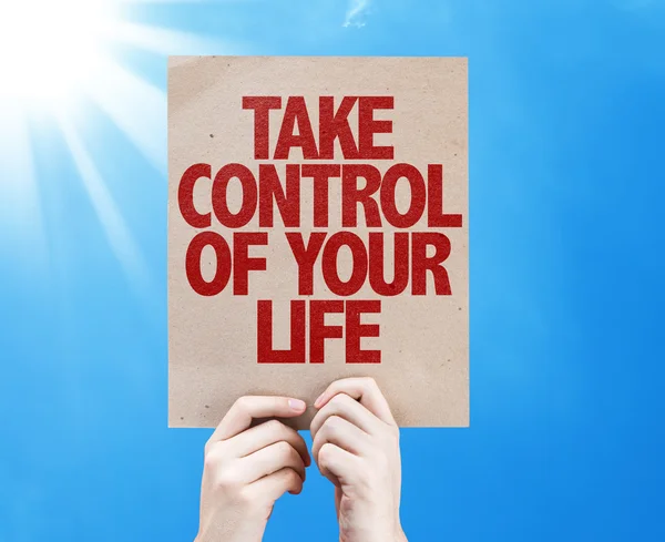 Take Control of Your Life card — Stock Photo, Image