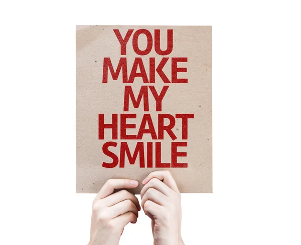 You Make My Heart Smile card — Stock Photo, Image