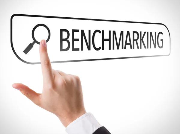 Benchmarking written in search bar — Stock Photo, Image