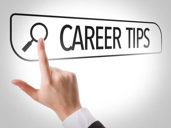 Career Tips written in search bar — Stock Photo, Image