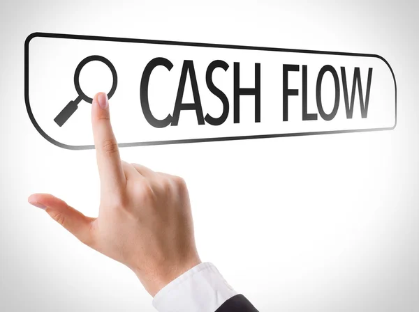 Cash-Flow geschreven in zoekbalk — Stockfoto