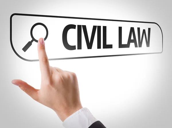 Civil Law written in search bar — Stock Photo, Image