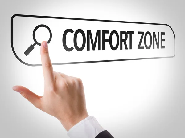 Comfort Zone written in search bar — Stock Photo, Image