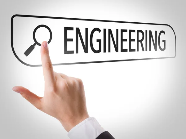 Engenharia escrita na barra de pesquisa — Fotografia de Stock